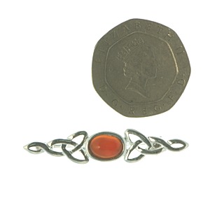 Carnelian Celtic Brooch