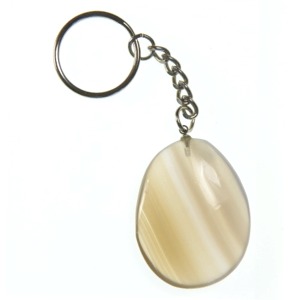 Agate Freeform Keyring