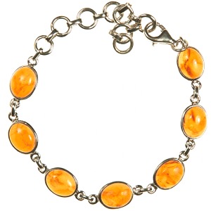 Amber 7 Cab Bracelet