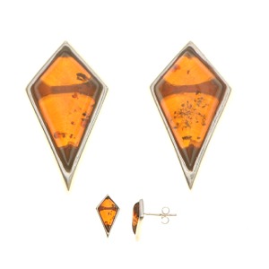Amber Diamond Earrings