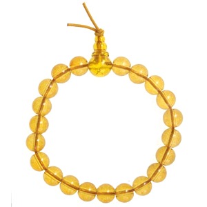 Amber Power Bead Bracelet