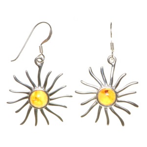 Amber Sunray Earrings