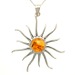 Amber Sunray Pendant - Large