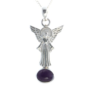 Amethyst Angel of Truth Pendant