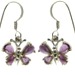 Amethyst Butterfly Earrings