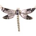 Amethyst Dragon Fly Pendant
