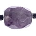 Amethyst Oval Silver Core Bead (Faceted)