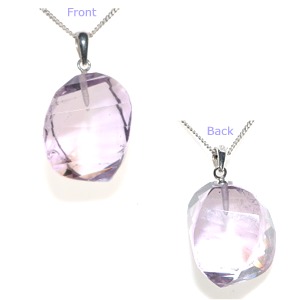 Amethyst Faceted Drop Pendant