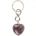 Amethyst Heart Keyring