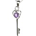 Amethyst Key Pendant