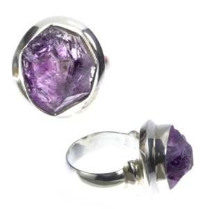 Amethyst Natural Ring (Size N-O)