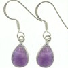 Amethyst Teardrop Earrings (Small)