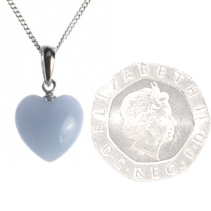 Angelite Mini Heart Pendant