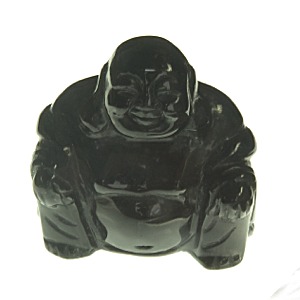 Black Obsidian Buddha