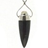 Black Onyx Pendulum with Moonstone