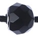 Black Onyx Silver Core Bead (Faceted)