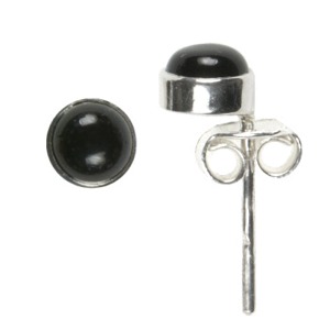 Black Onyx 5mm Stud Earrings