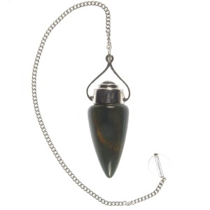 Bloodstone Pendulum with Garnet