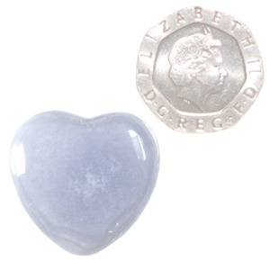 Blue Lace Agate Heart (Mini)