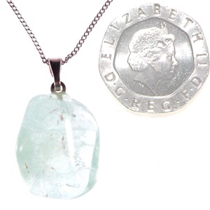 Blue Topaz Small Tumble Pendant