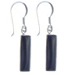 Black Onyx Rectangle Earrings