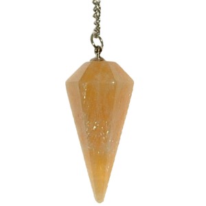 Orange Calcite Pendulum