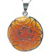Carnelian Pendant with Butterfly Overlay