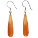 Carnelian Faceted Drop Earrings