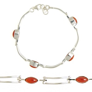 Carnelian Marquis Bracelet