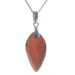 Carnelian Faceted Twisted Pendant