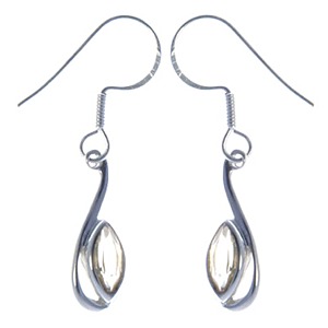 Citrine Faceted Marquis Drop Earrings