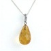 Citrine Faceted Pear Drop Pendant