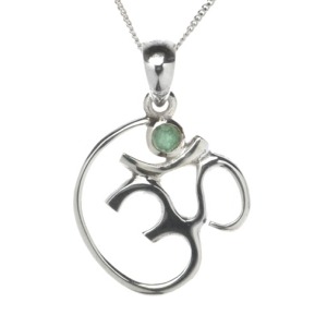 Emerald Aum Pendant