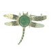 Emerald Dragonfly Brooch
