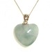 Fluorite Heart Pendant - Pale Green