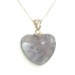 Fluorite Heart Pendant - Purple