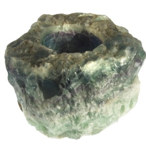 Fluorite Tea Light Holder