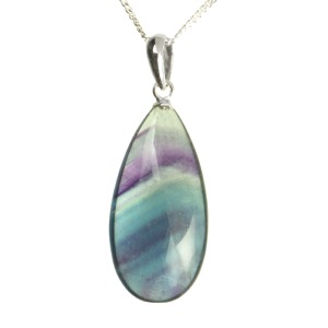 Fluorite Teardrop Pendant