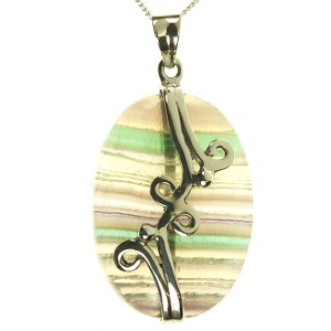 Fluorite Wrap Pendant (D)