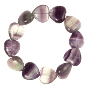 Fluorite Heart Bracelet