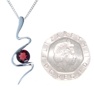 Garnet Serpant Pendant