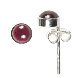Garnet 5mm Stud Earrings
