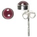 Garnet 5mm Stud Earrings