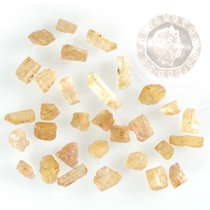 Golden Topaz Rough Crystal (Chips)