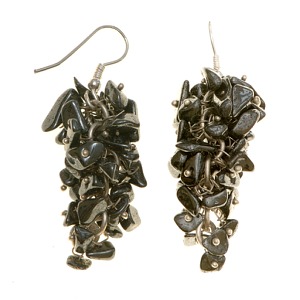 Haematite Cluster Earrings