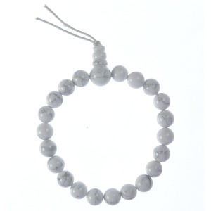 Howlite Power Bead Bracelet