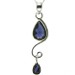 Iolite Faceted Double Drop Pendant
