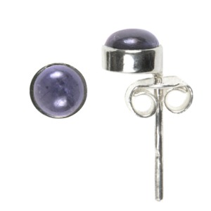 Iolite 5mm Stud Earrings