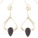 Iolite Teardrop Open Set Earings