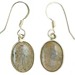 Labradorite Oval Cab Earrings